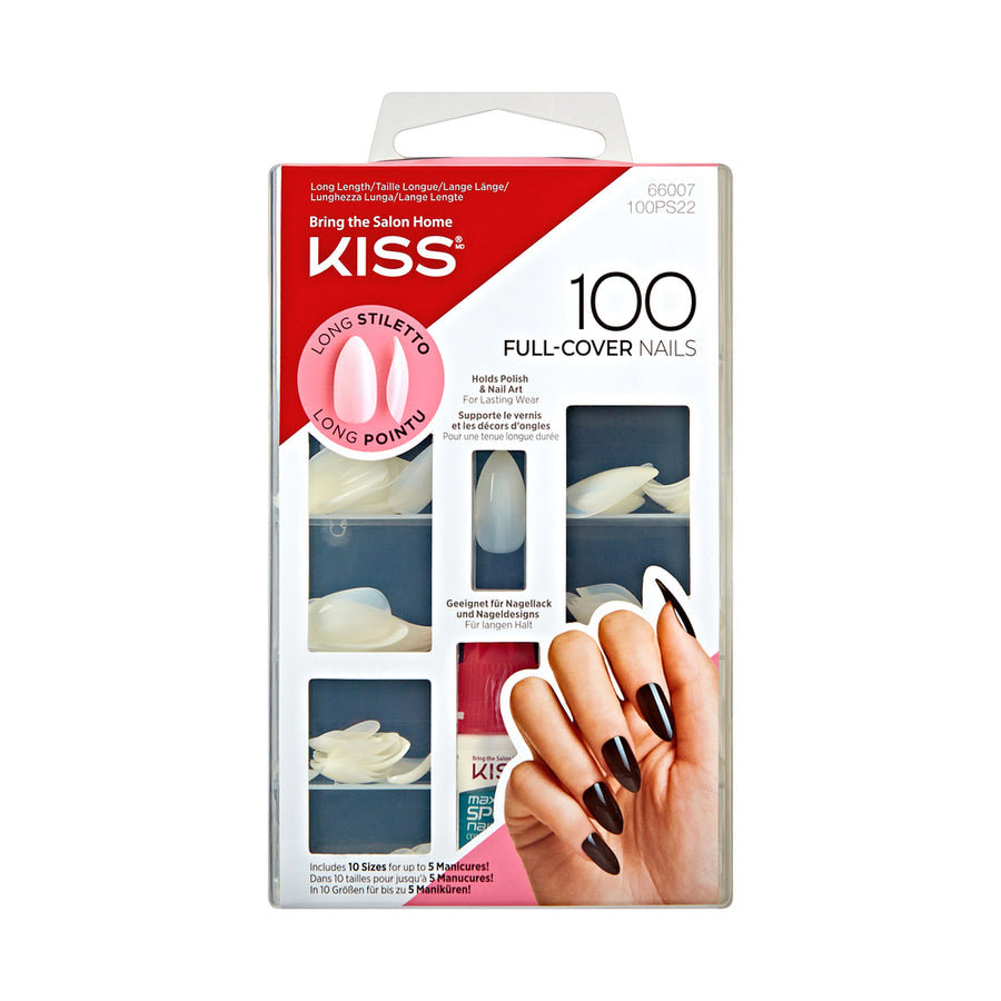 100 Full Cover Nails - Long Stiletto | 100PS22